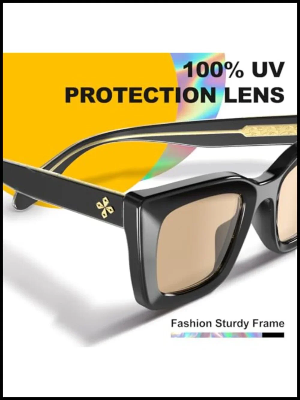Oversized Cat Eye Sunglasses UV400 Protection Trendy Vintage Frame
